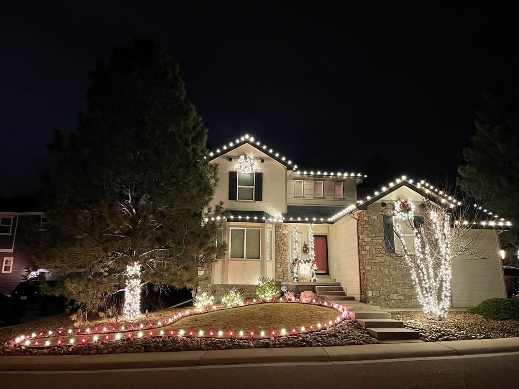 Roofline, Tree Wraps, and Ground Lights