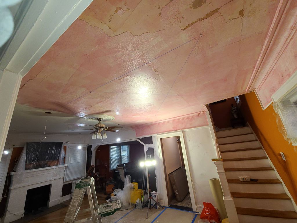 living room remodel. customer asked for recessed l