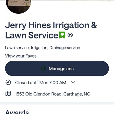 Avatar for Hines Irrigation and yard maintenance