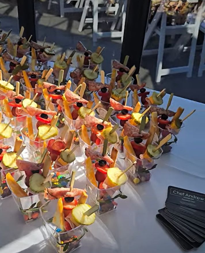 Charcuterie Cups at a Wedding