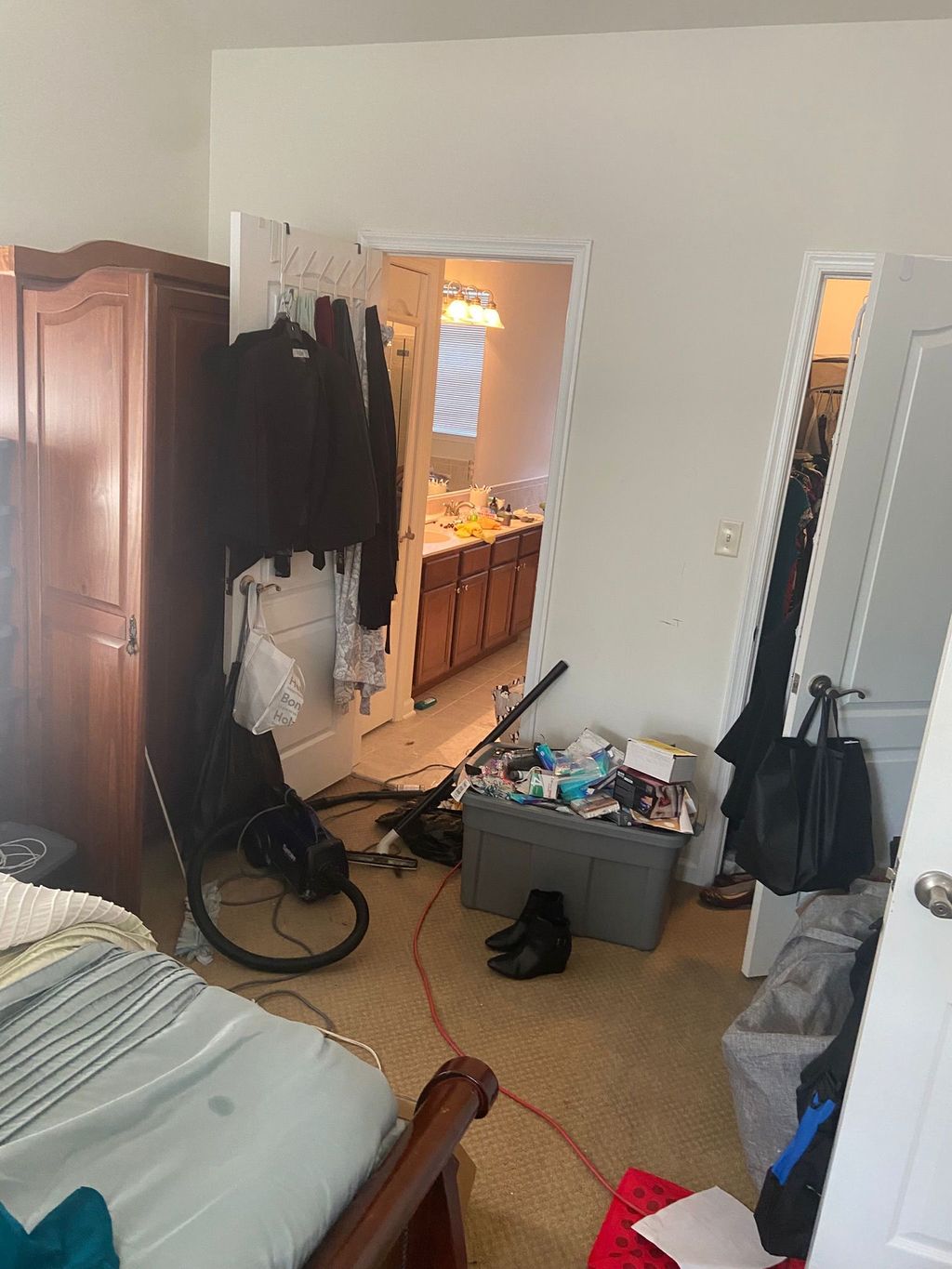 Before cleaning & Organizing the bedroom