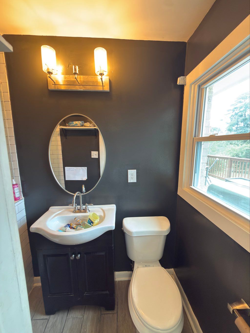 change of color on the walls