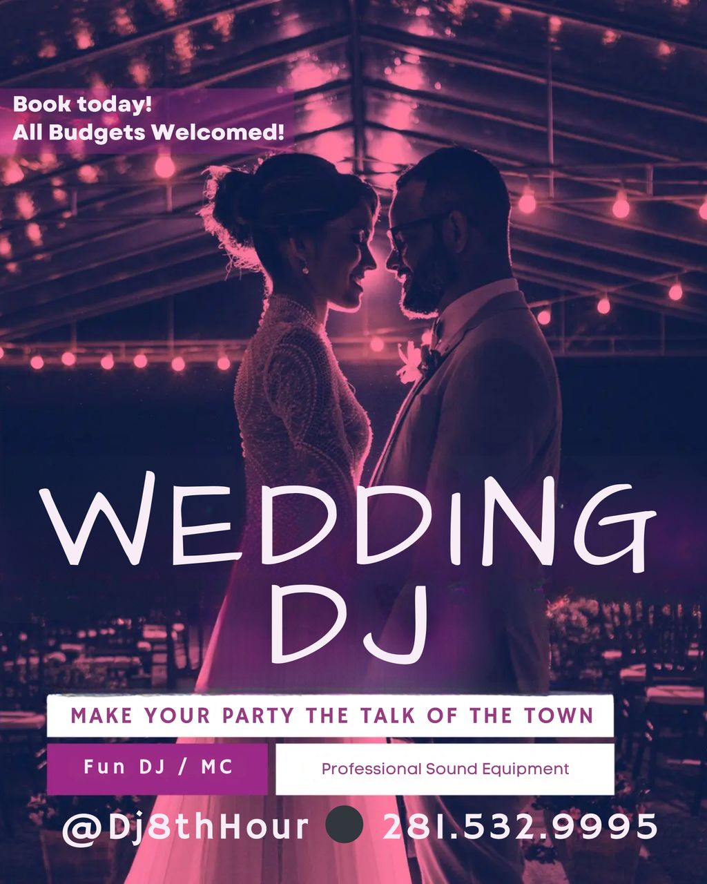 Book your wedding today