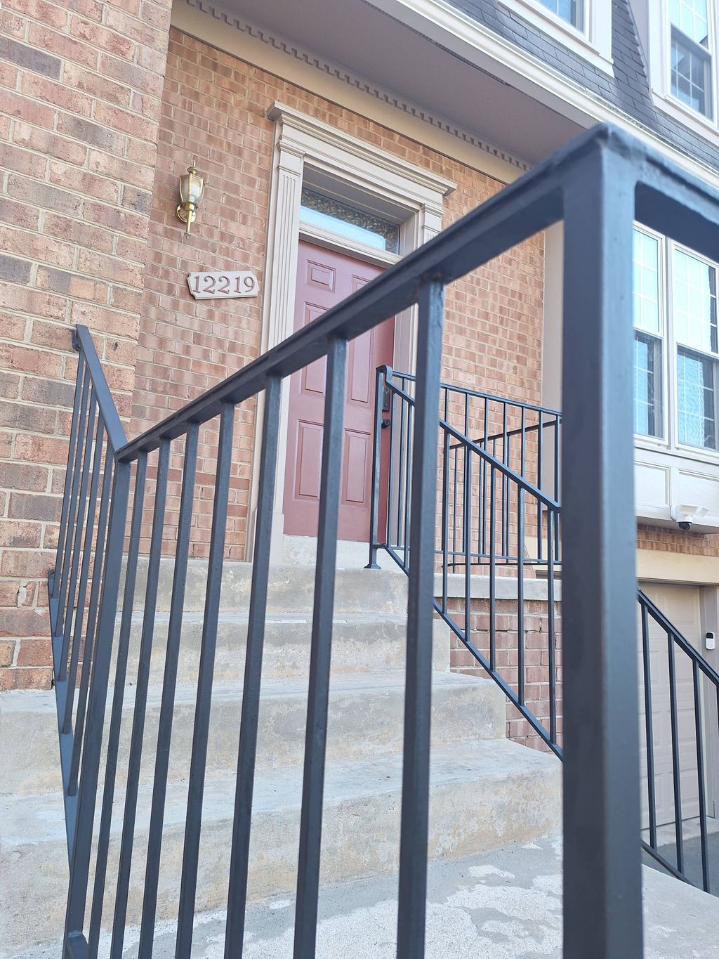 sanding and painting of external railings