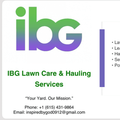 Avatar for IBG Lawn Care & Hauling Services