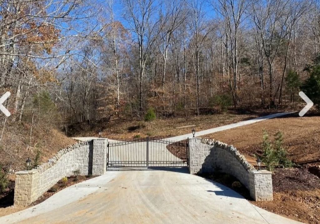 Neighborhood Entrance, TN Limestone, Pillars and w
