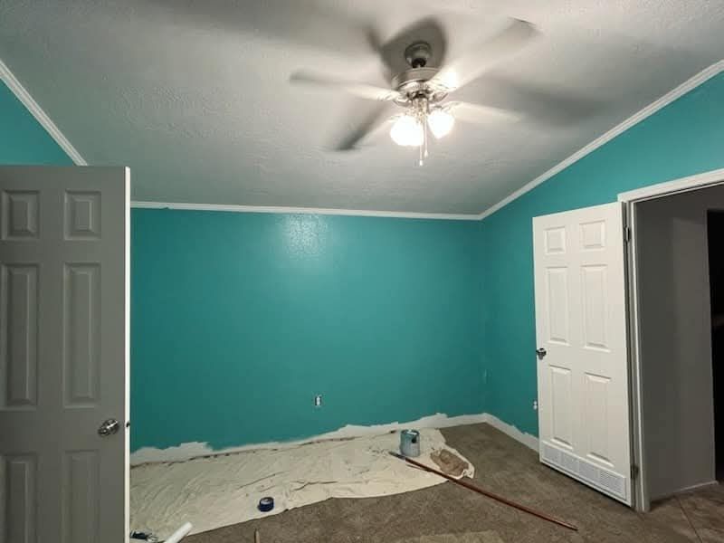 bedroom paint- in progress