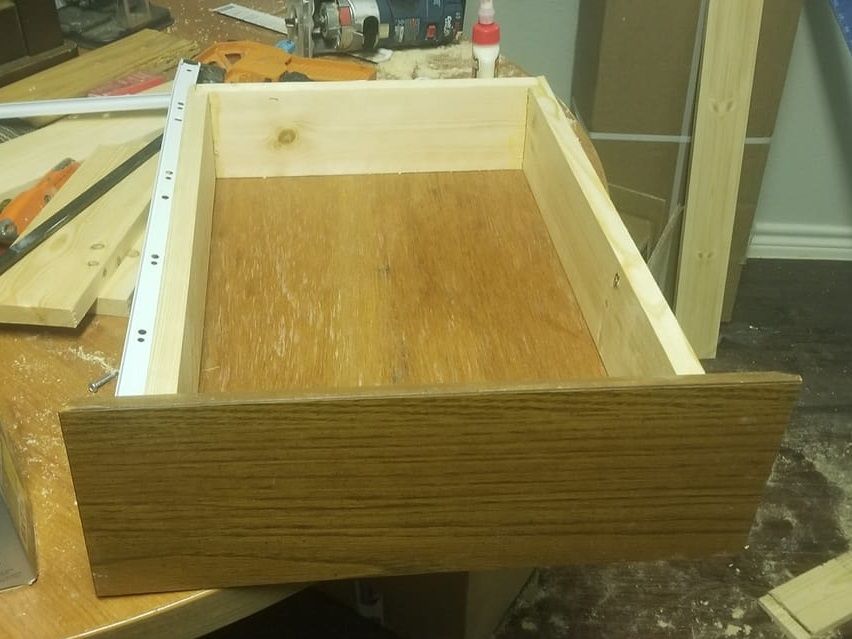 drawer rebuild and material upgrade for durability