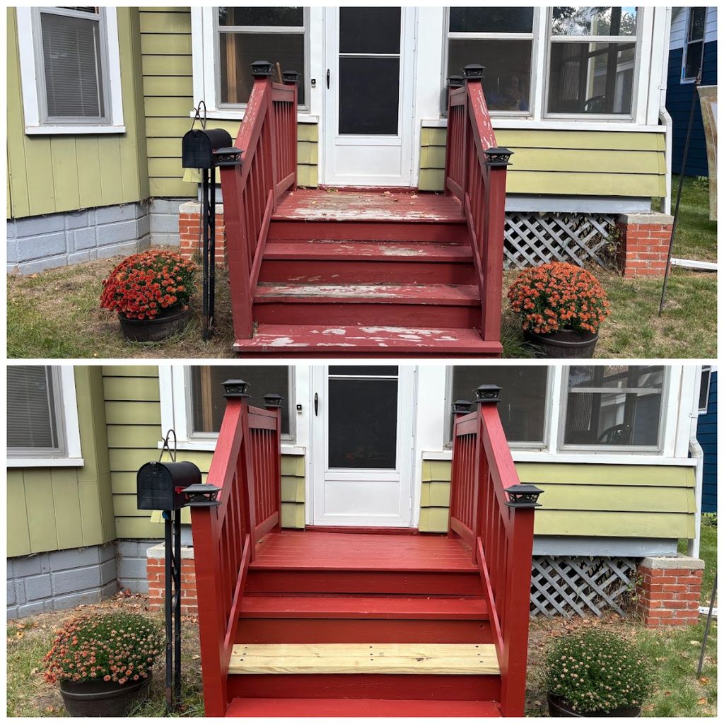 This worn porch got a fresh start with Porch & Flo