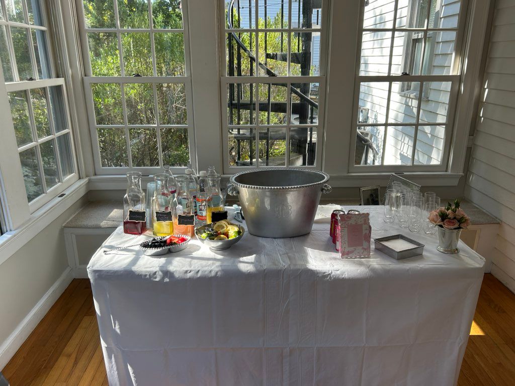 Mimosa bar for a baby shower! Love my new juice co