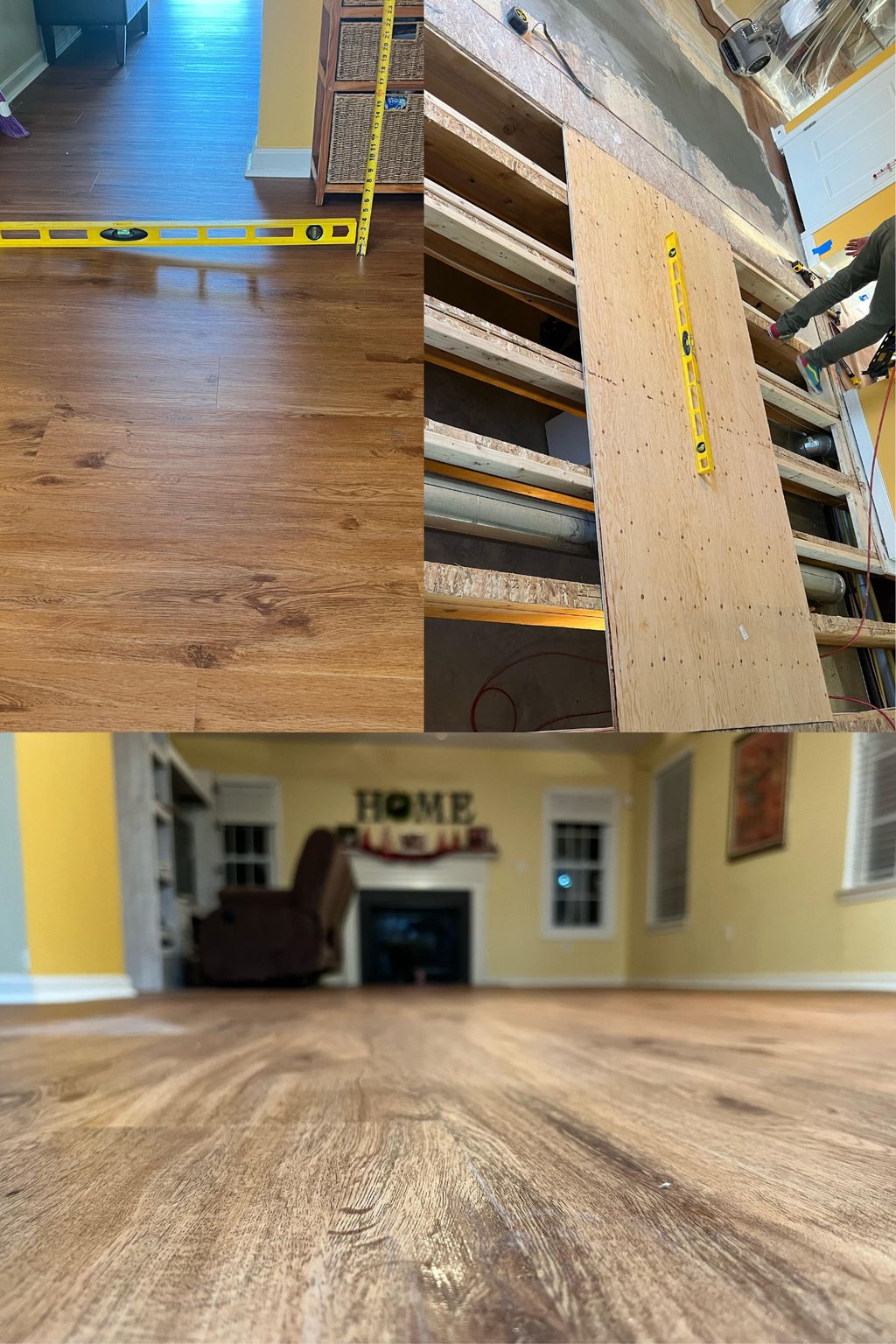 Repair uneven flooring