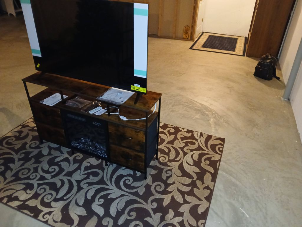 fire place entertainment center with fire place 