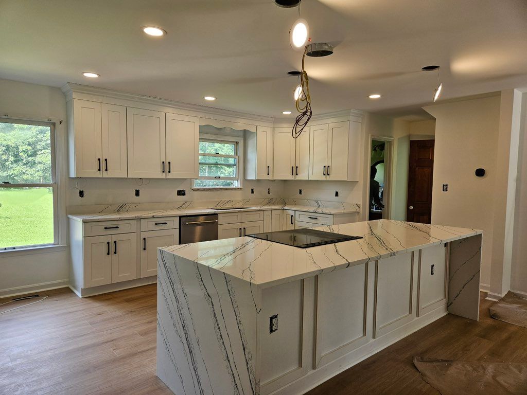 Countertop and cabinet installation