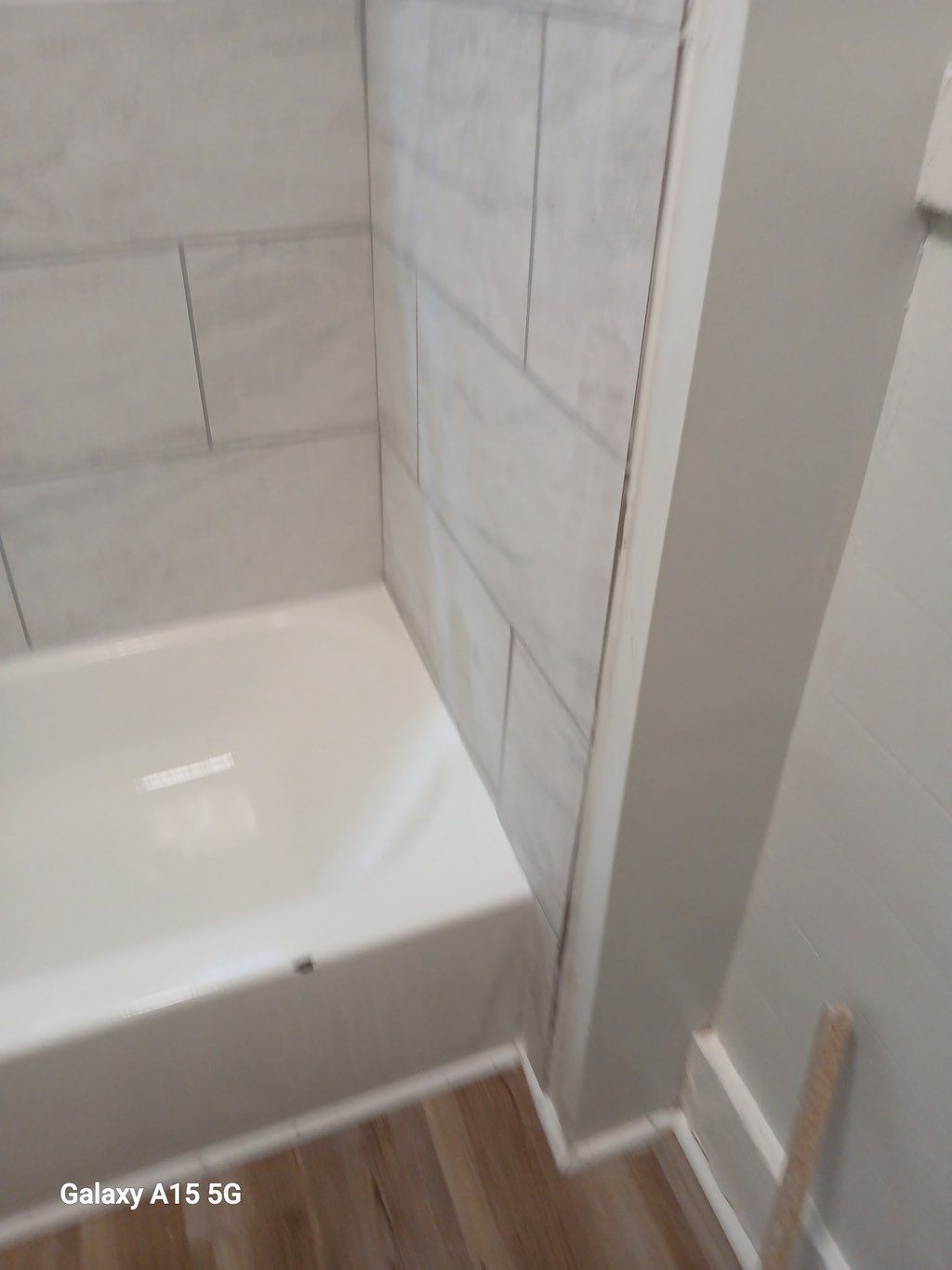 Finished tile installation 