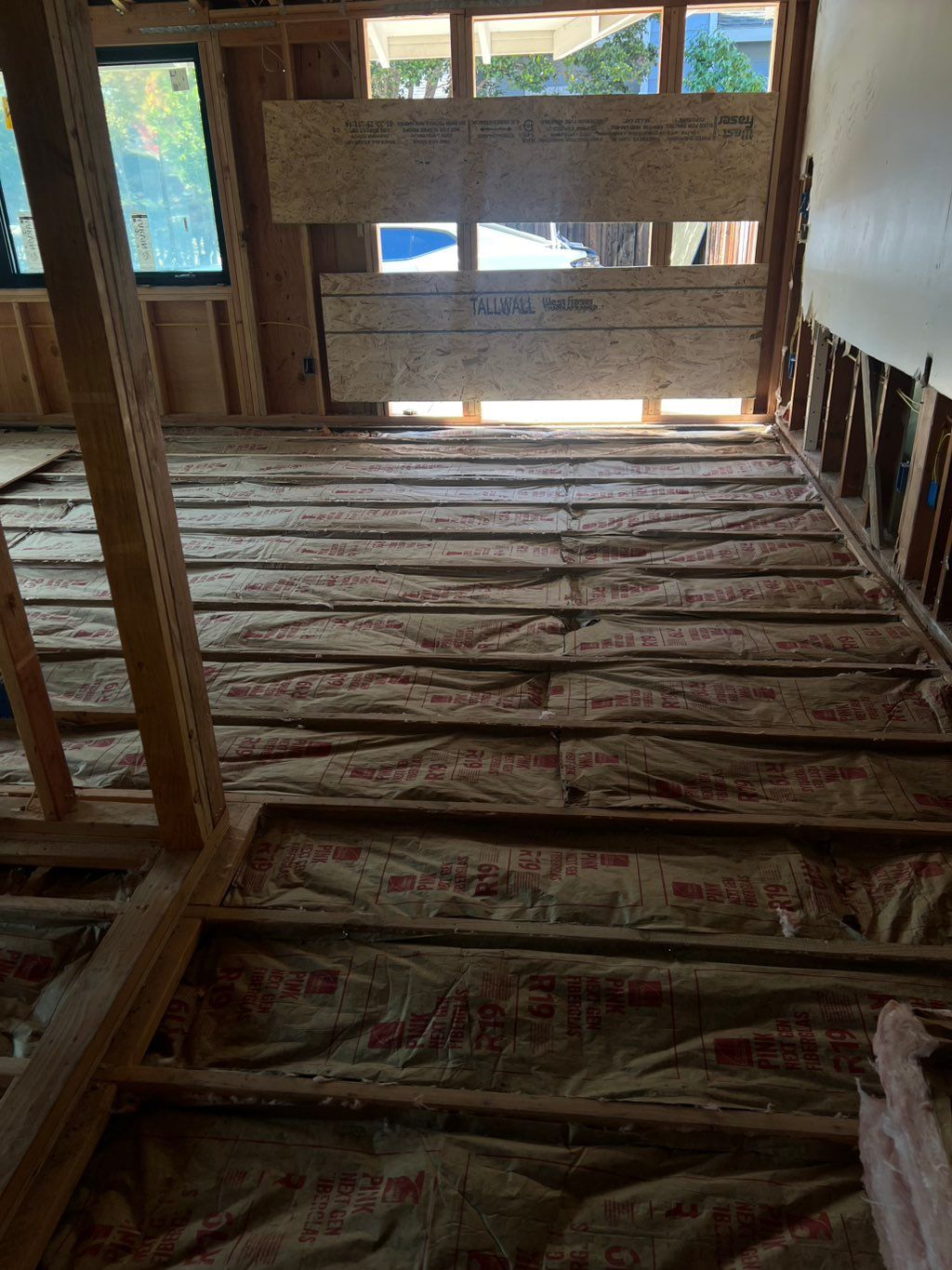 Insulation installing for inspección 