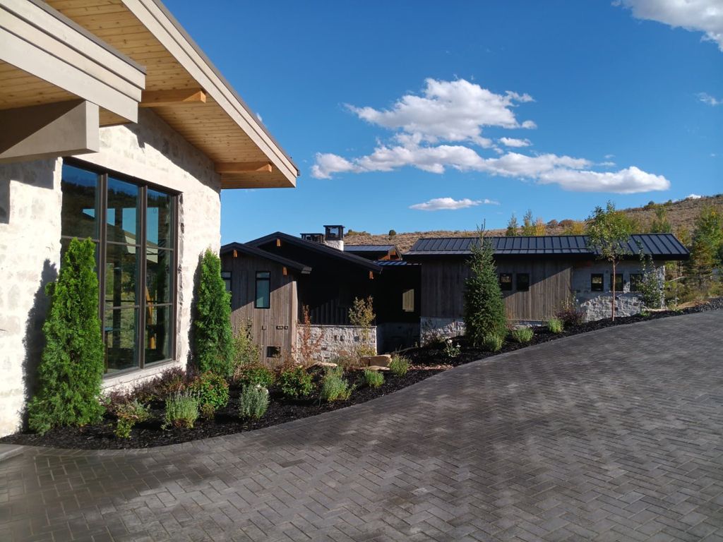 Full landscape install with paver drive