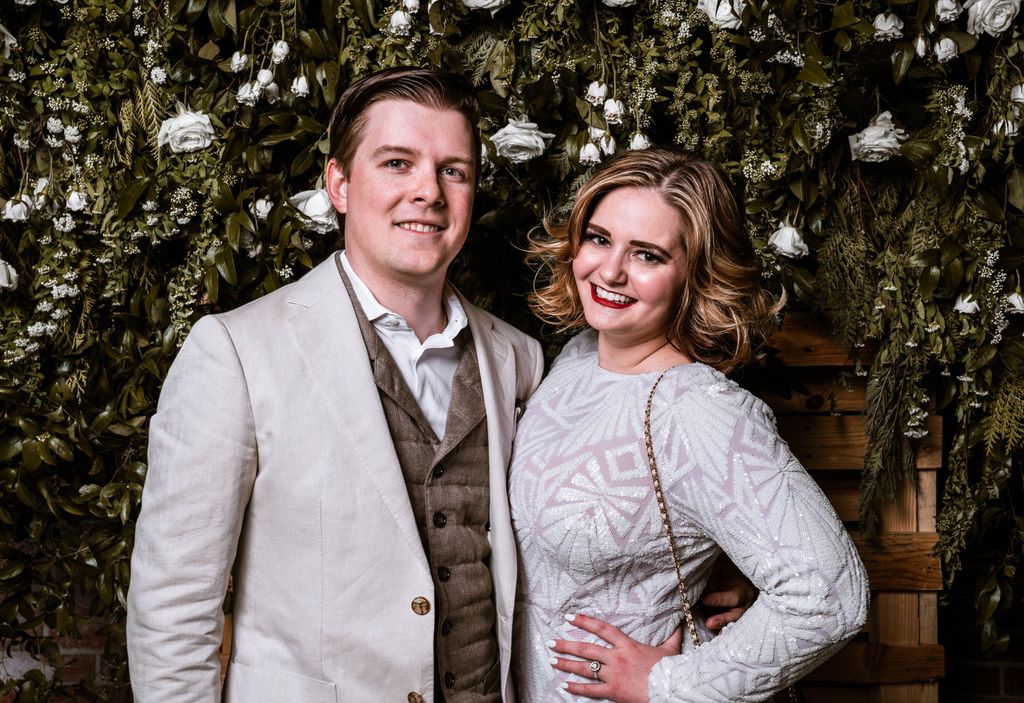 All white party in Cambridge complete with a flowe