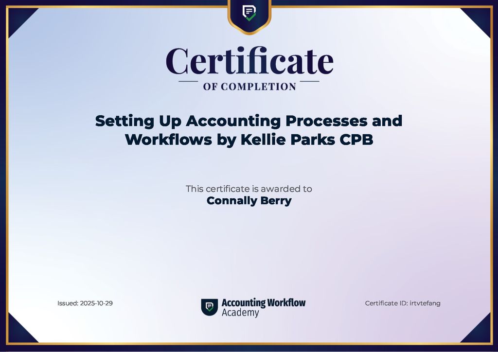 Workflows/Processes - Certification