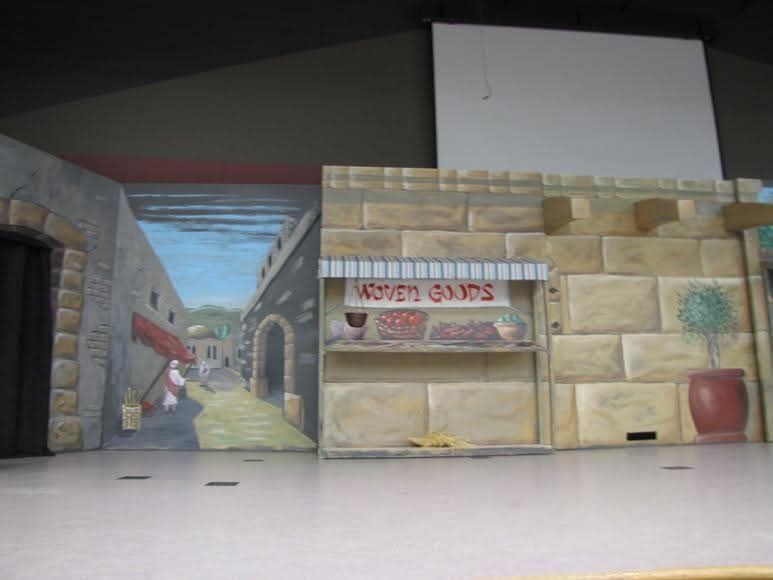 Mural sets for theater