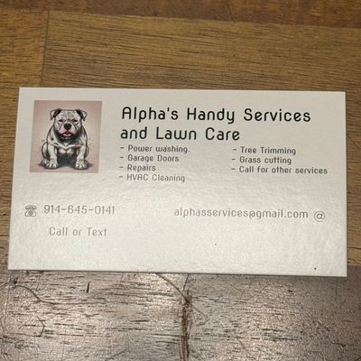 Avatar for Alphas Handy Services and Lawn Care
