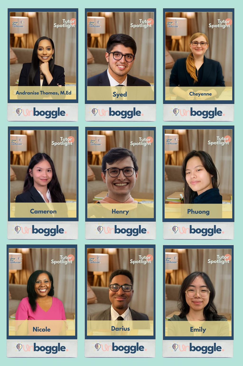 Our dedicated tutor team 💫