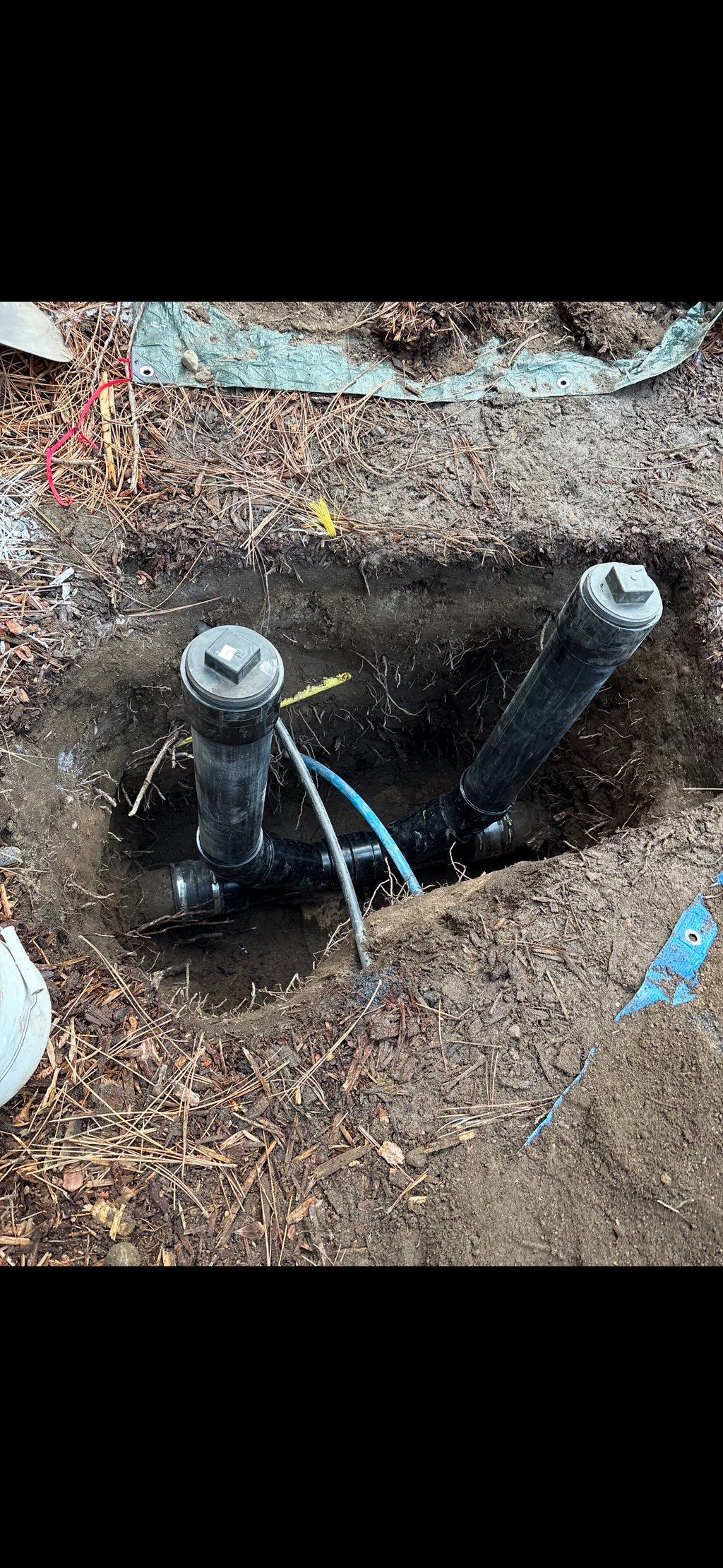 2 way sewer cleanout installation 
