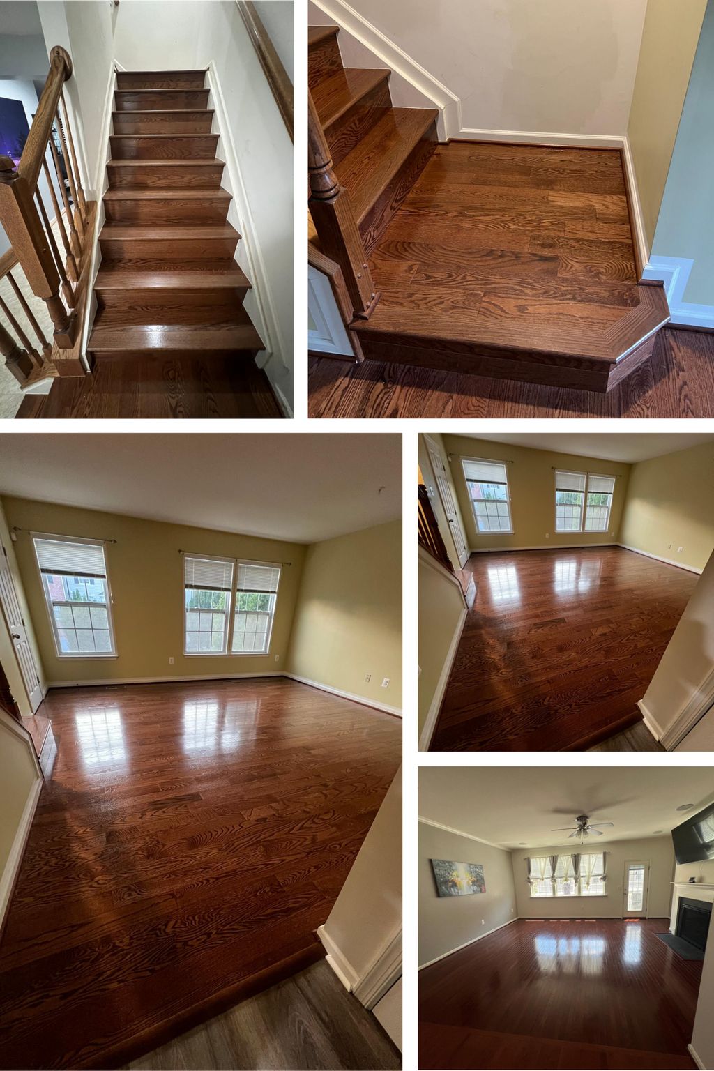 Stairs and Living room