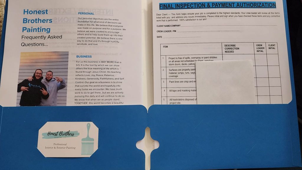 Post Painting Client Folders