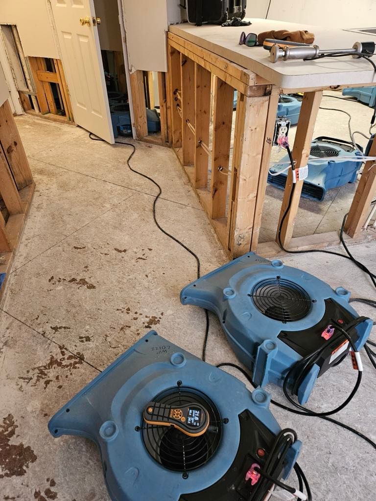 Water extraction and cleanup process underway. We 