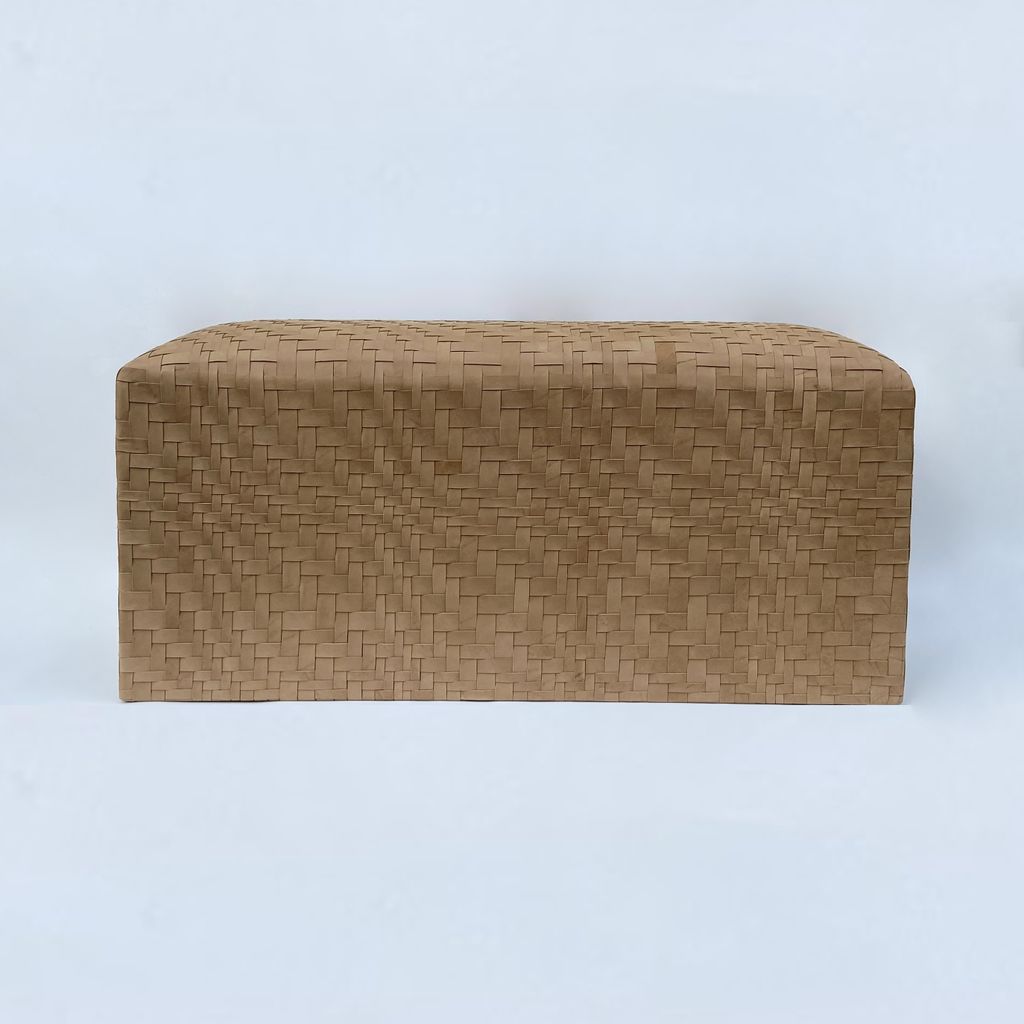 Nubuck banquette bench