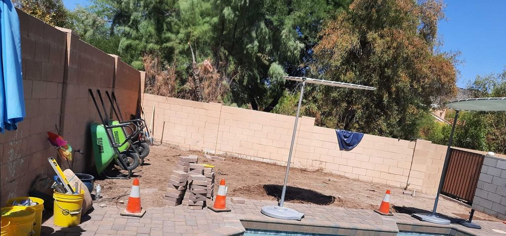 Single Paver with Sod (before)