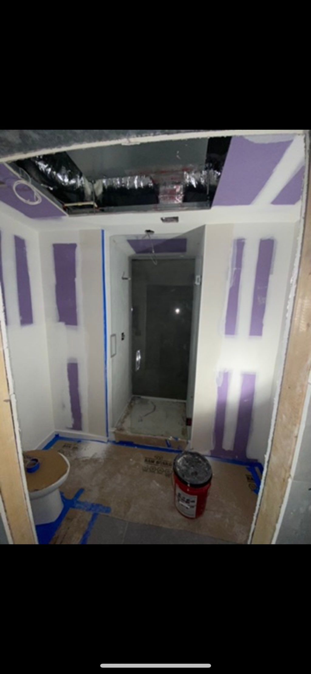 New bathroom construction