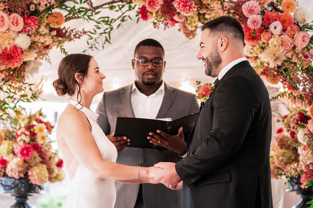 A very rainy wedding For Jess & Nick. But a little