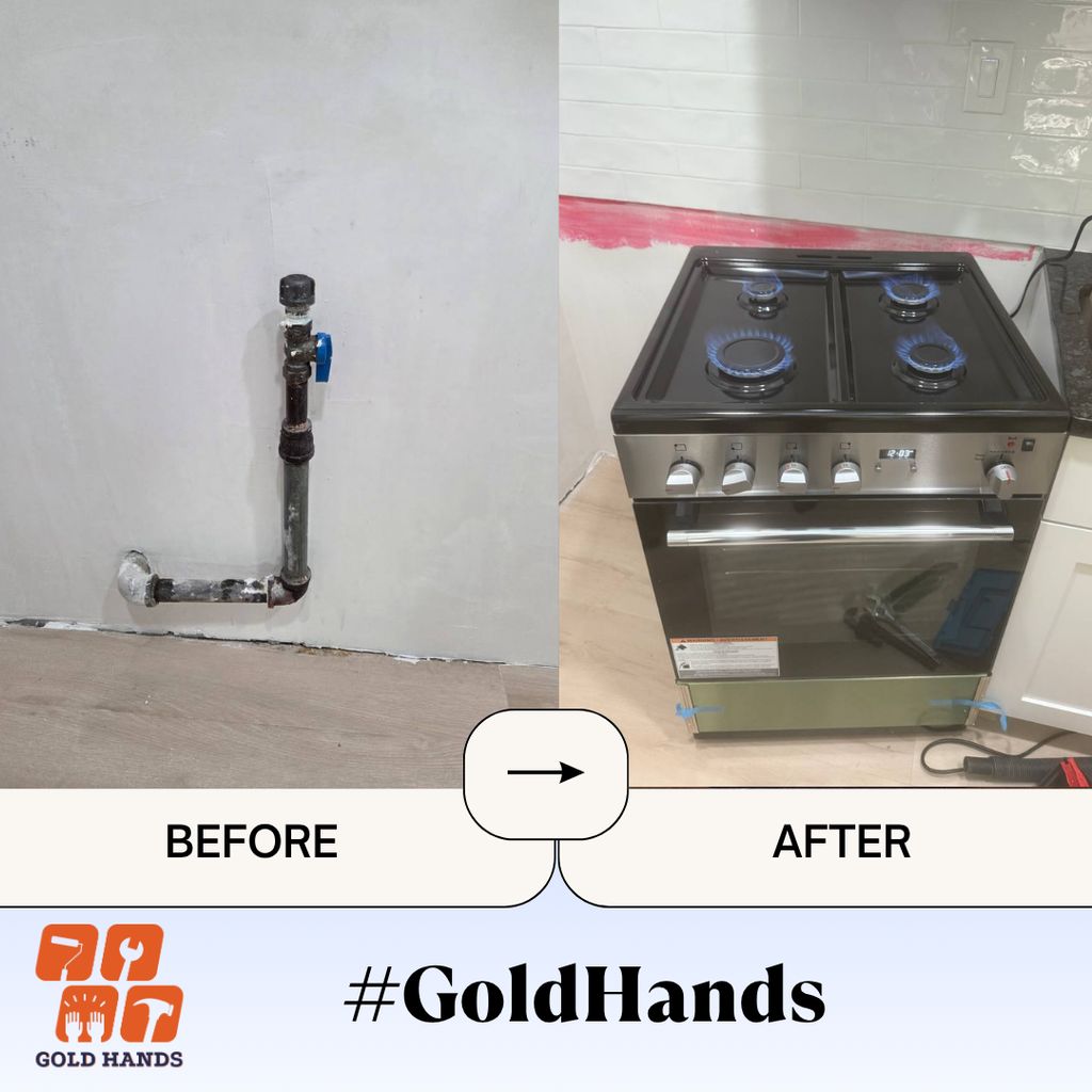 Gas Range Installation 