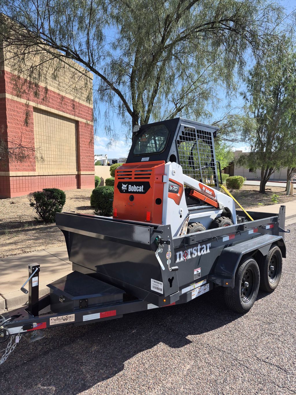 bobcat s70 & dump trailer & concrete breaker