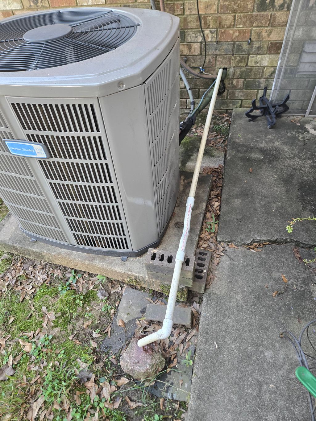 A/C drainline install