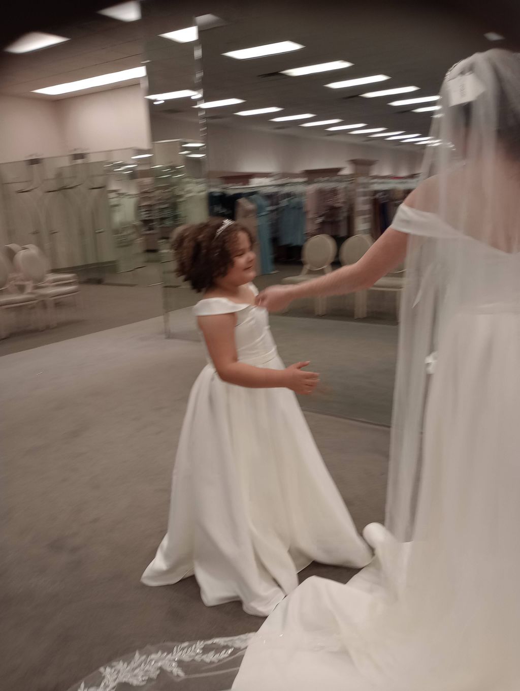 Bride to be with little sister