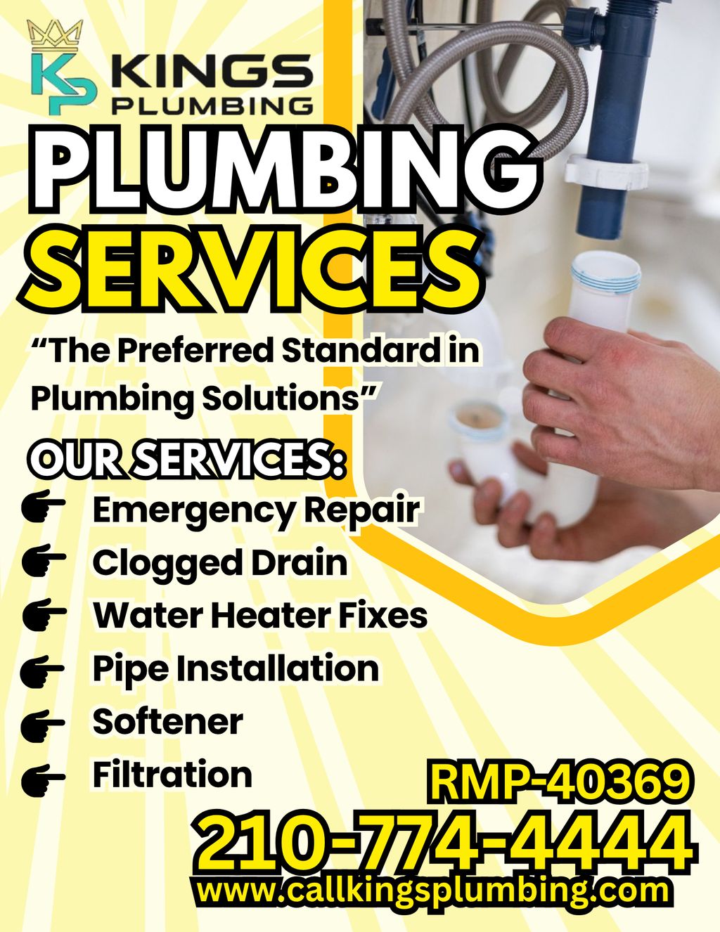 💧 Plumbing done right, right on time.