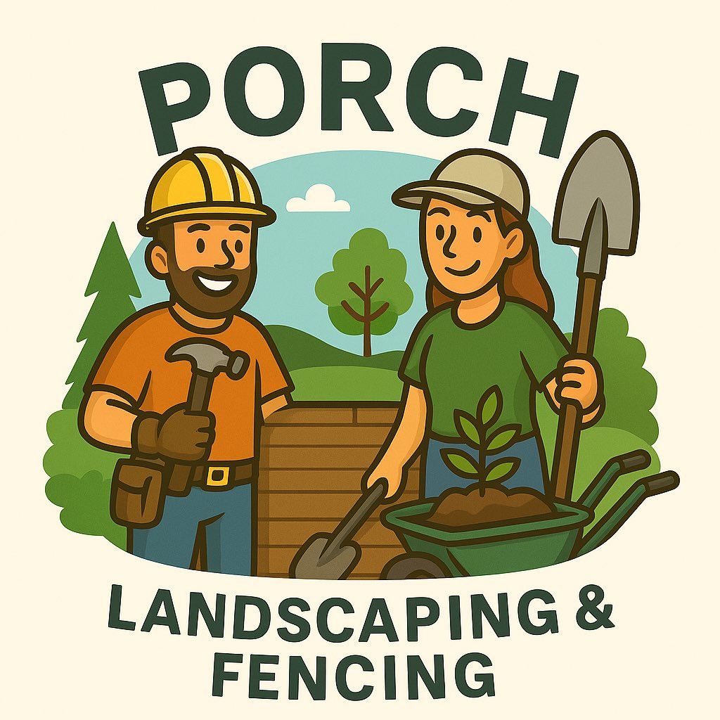 Porch landscaping&fencing