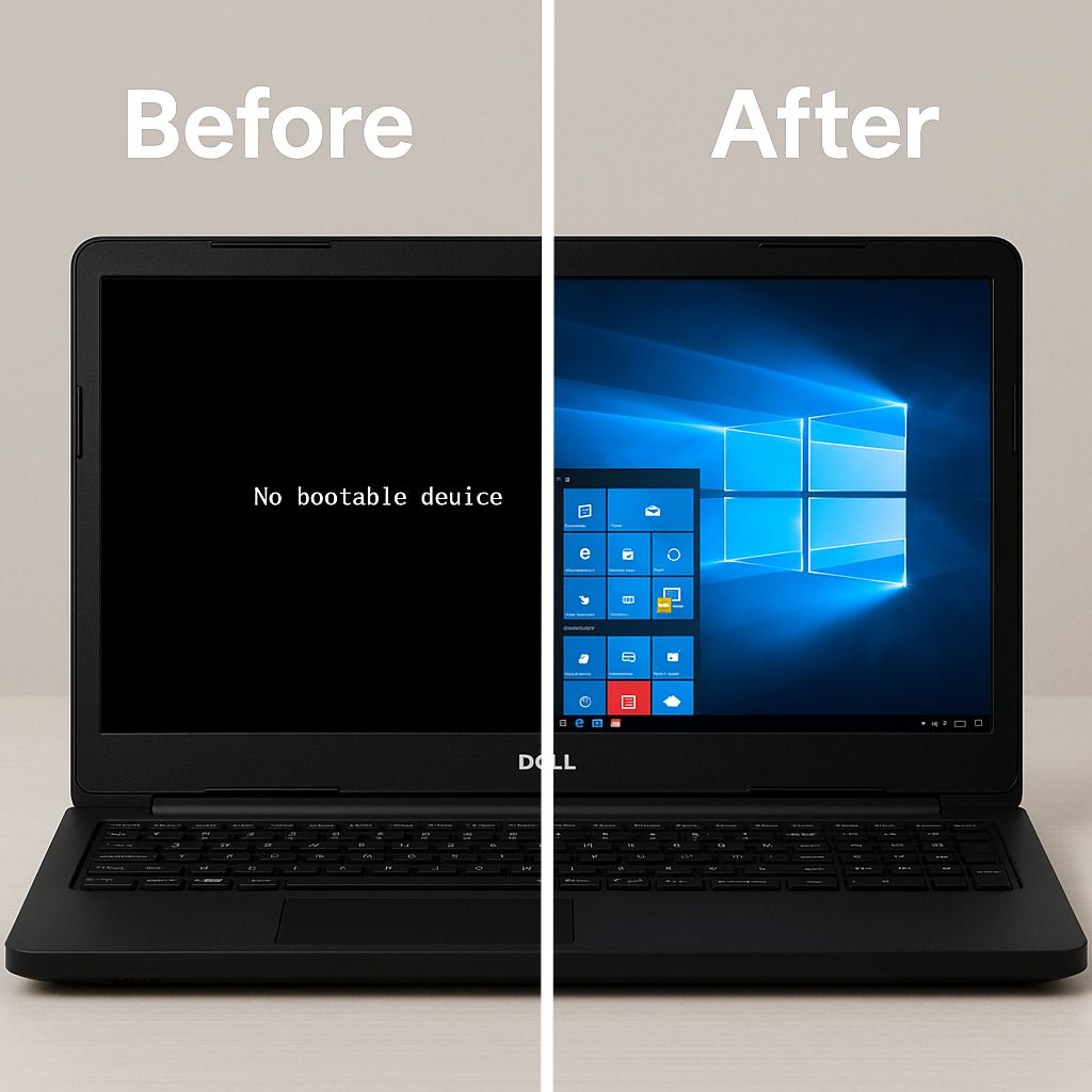 No-Boot to Back-in-Business. Fixed a Dell Inspiron