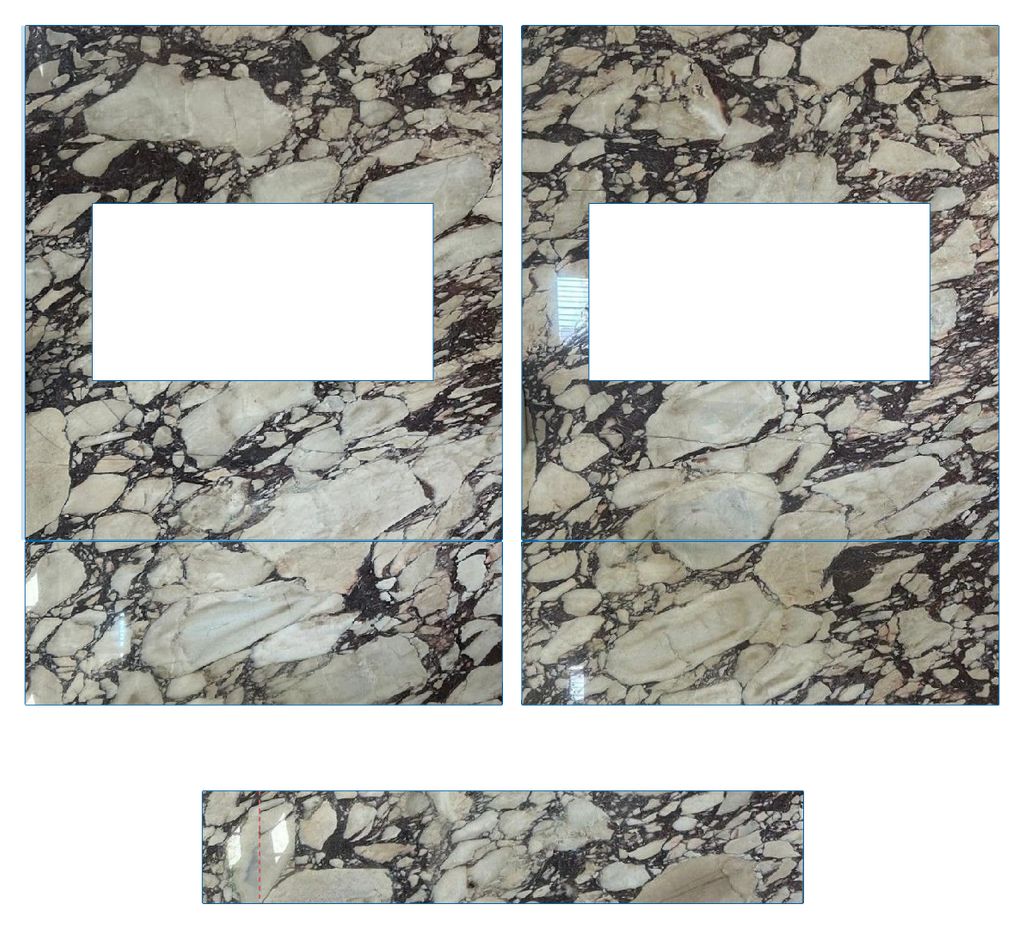 see cutout from slab before we cut or even purchas