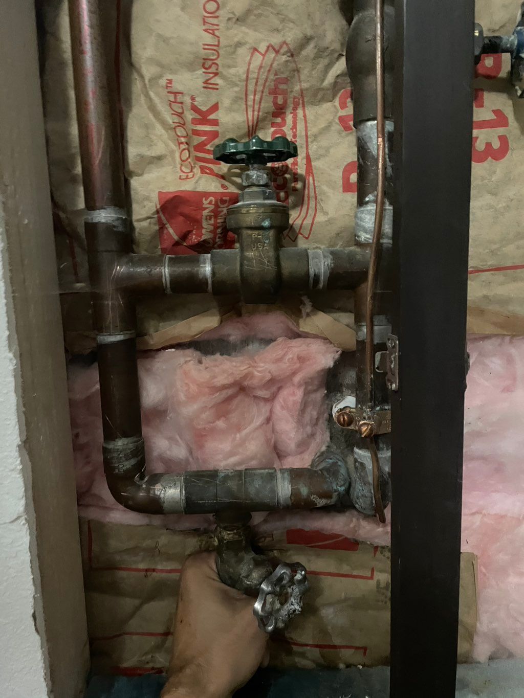 Before I rebuilt the water shut off valve 