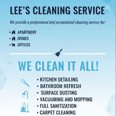 Avatar for Lee's Cleaning Service