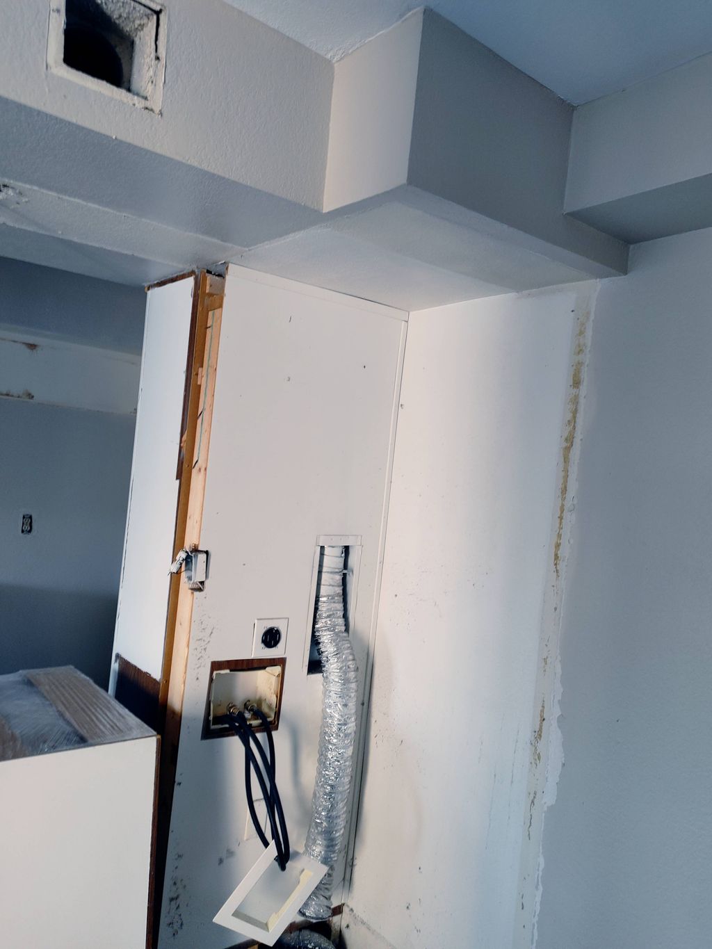 New washer is bigger, so the cabinet needs to be b