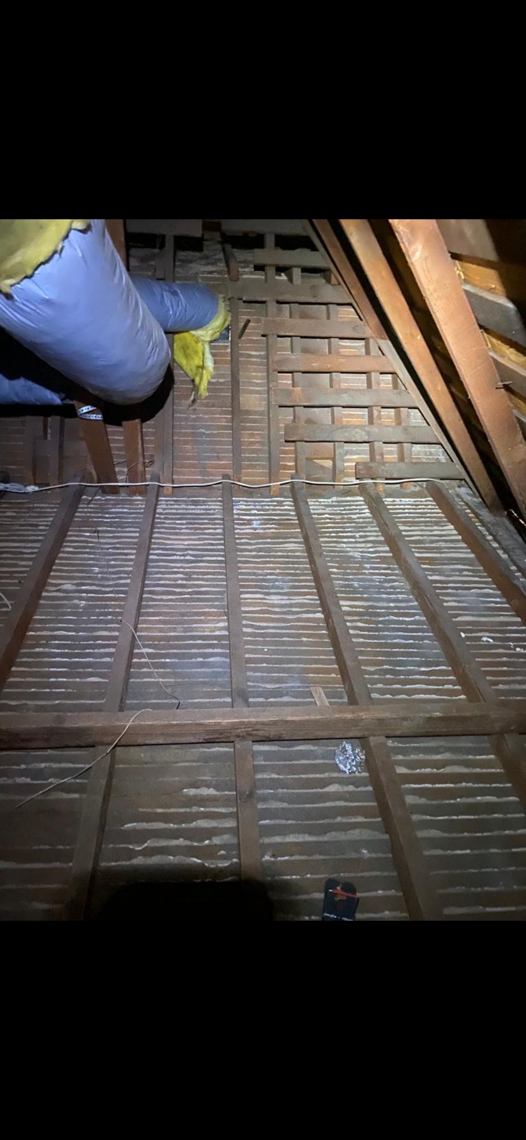 After removing insulation and deep cleaning the at