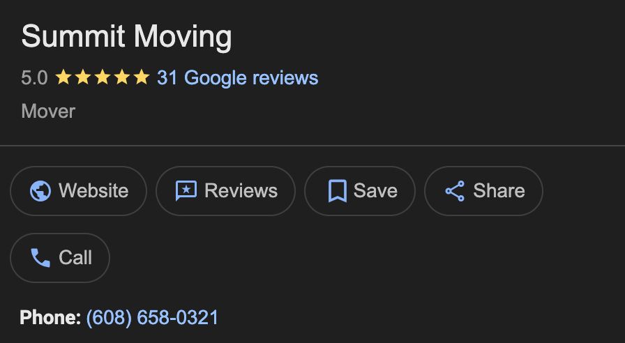 Our Google Business Page