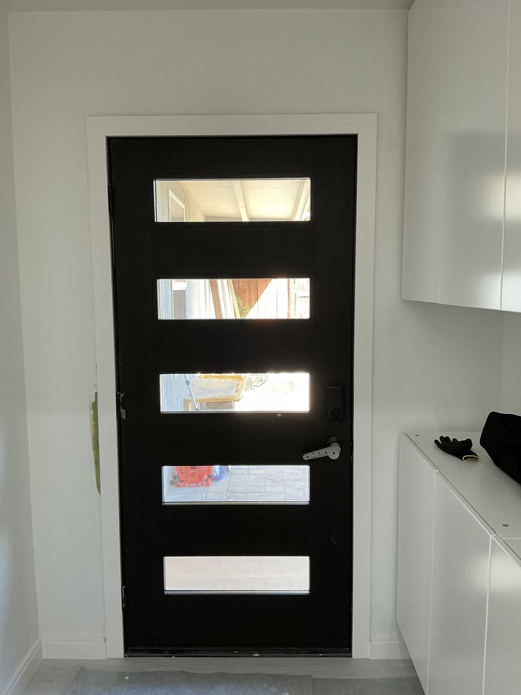 Door casing installed 