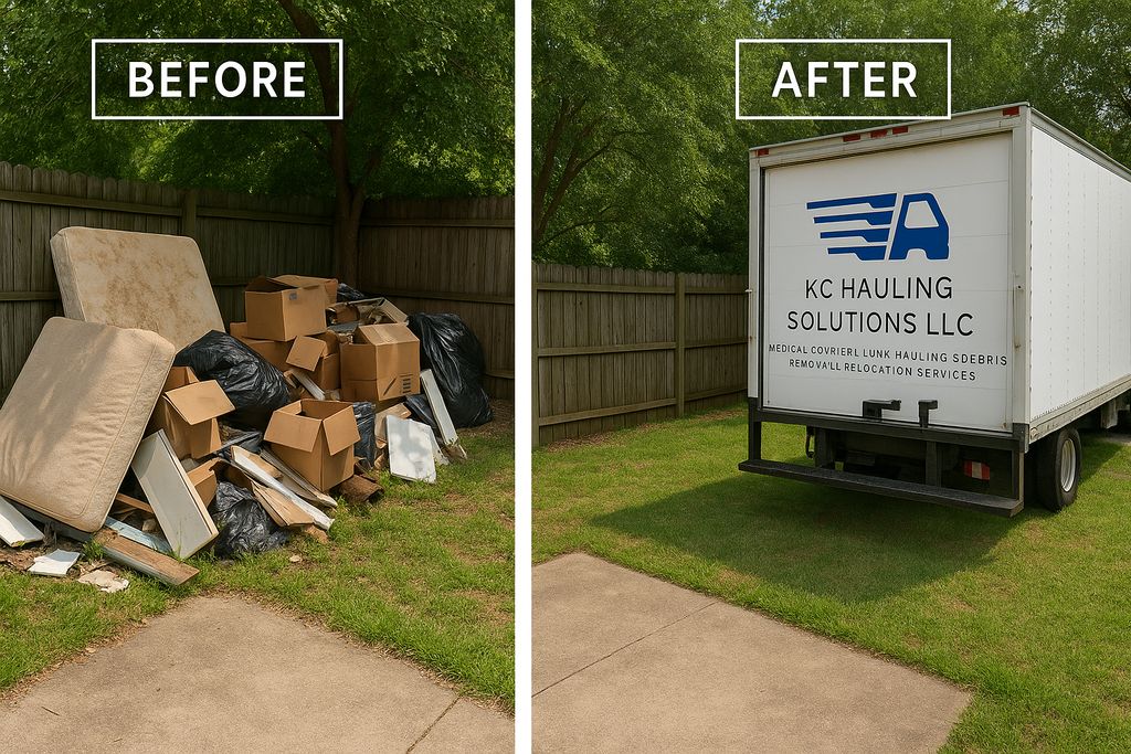 Before and after junk removal
