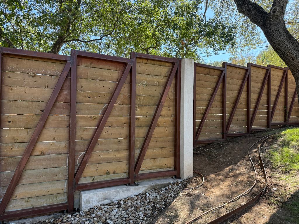 Fence Staining - Before