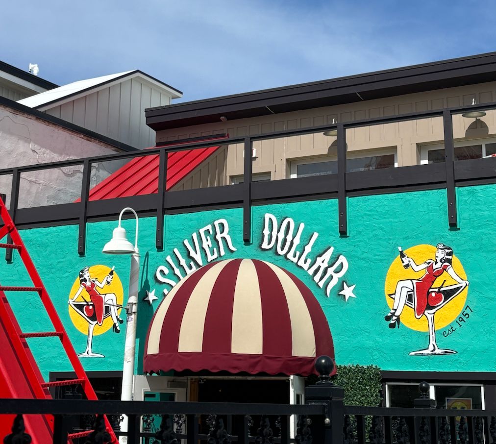 'The Silver Dollar' Sign and Logo(s) in Carolina B